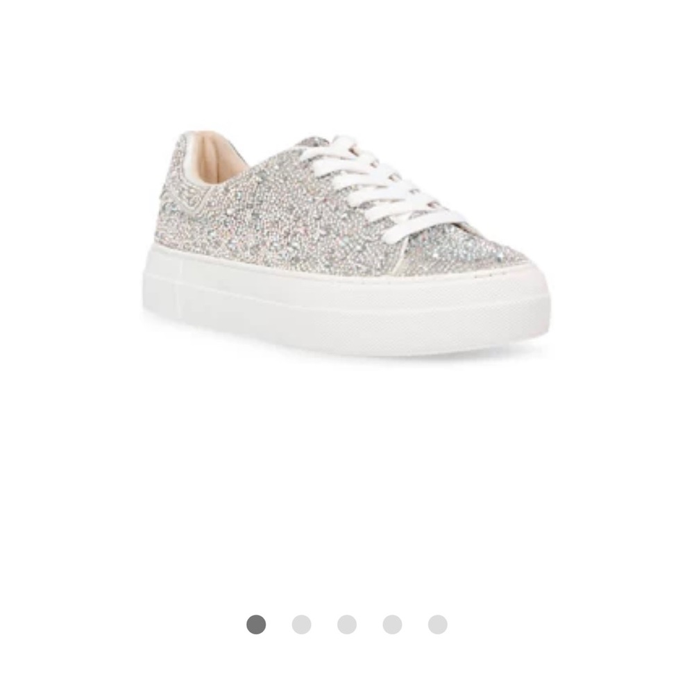 Rhinestone tennis shoes